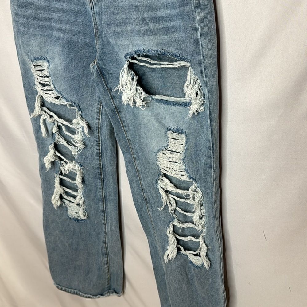 SHEIN High Rise Distressed Boot Cut Jeans. Size 28. - Picture 3 of 5
